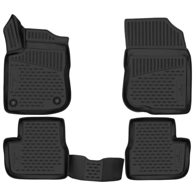 Afbeelding van WALSER XTR 75214 Vloermatset Rubber voor en achter Zwart Op maat gemaakt