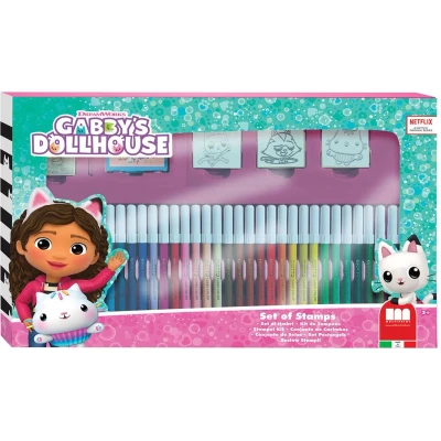 Afbeelding van Gabby&#039;s Poppenhuis Kleurset met Stempels, 41dlg.