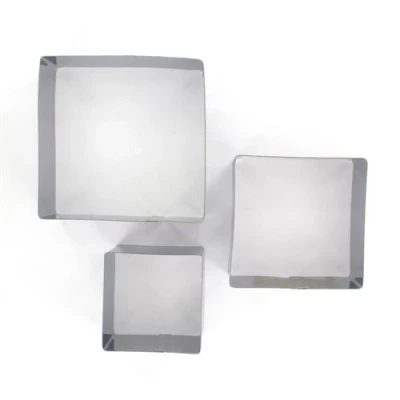 Image de Lot de 3 emporte pièces carrés Fackelmann ref 43411