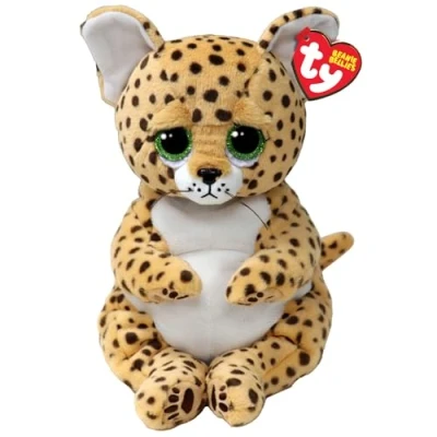 Image de Animal en peluche Ty Beaniee Bellies Medium Lloyd le léopard 30 cm