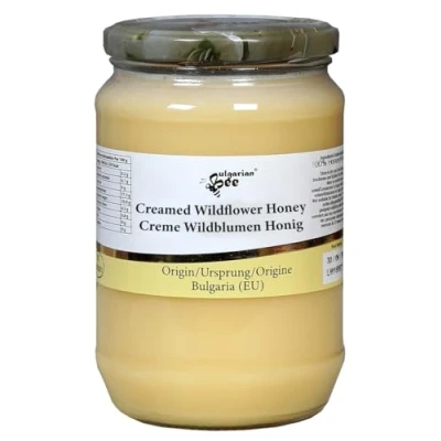 Image de 900 g Crème Miel d&#039;Abeilles Fleurs et Herbes Sauvages