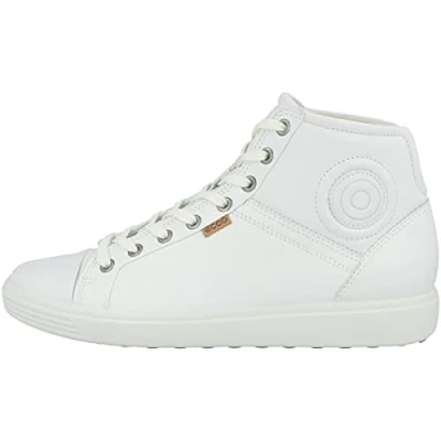 Afbeelding van ECCO SOFT 7 Sneakers hoog, Dames, Maat: 37, White Leer