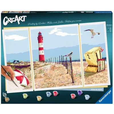 Afbeelding van CreArt Schilderen op Nummer Beside The Seaside
