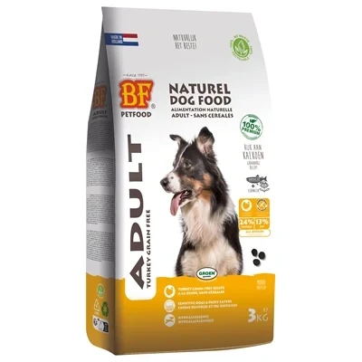 Afbeelding van 3 kg Bf petfood adult kalkoen graanvrij hondenvoer