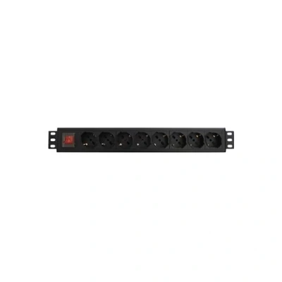 Image de WP RACK MULTIPLE SOCKET Unité de distribution d&#039;alimentation (rack montable) CA 250 V 3500 Watt entrée : CEI 23 16/VII connecteurs sortie 8 1U 2 m cordon