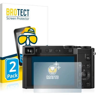 Afbeelding van BROTECT Screenprotector voor Panasonic Lumix DMC TZ100 Folie Beschermfolie matte (2 Stuks)