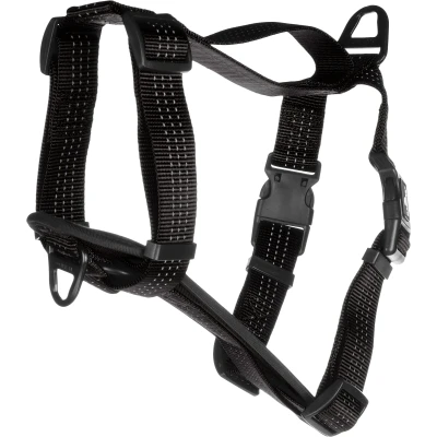 Afbeelding van Flamingo Zorba H harnas Honden Zwart M 55 75cm 32mm 1st 134051