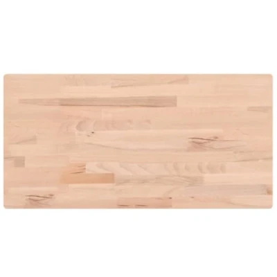 Afbeelding van Tafelblad rechthoekig 100x50x1,5 cm massief beukenhout