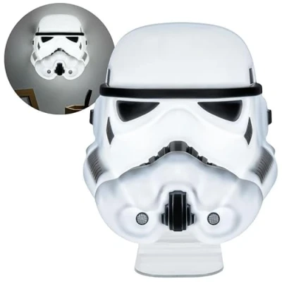 Afbeelding van Paladone Star Wars Stormtrooper Maskerlamp van officieel gelicentieerd Disney product, voor wandmontage of staand lamp op batterijen USB