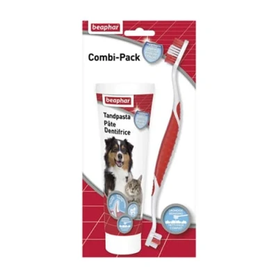 Afbeelding van Beaphar Tandpasta &amp; Borstel Combipack