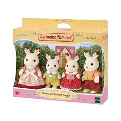 Image de Poupée Sylvanian Families La Famille Lapin Chocolat