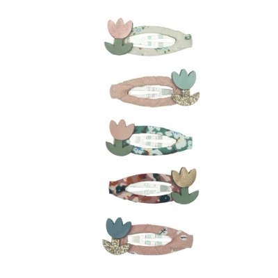 Afbeelding van Mimi &amp; lula haarclipjes mini tulp 5st