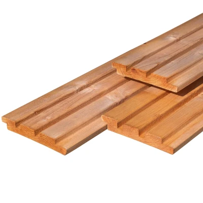 Afbeelding van Triple profiel Red Class Wood 2,2x14,0x400 cm Tuindeco