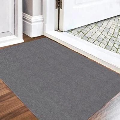 Afbeelding van deurmat voor binnen, wasbaar, vuilvangmat, superdunne toegangsdeurmat, duurzame vuilvanger, absorberende keukenloper, antislip binnen