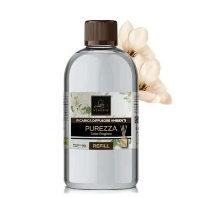 Afbeelding van Lady Venezia navulverpakking voor geurdispenser, navulverpakking, diffuser, 500 ml, aromatherapie, gemaakt in Italië (talk)