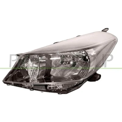 Afbeelding van PRASCO TY3284824 Koplampen Links donker, chroom Zonder afregelmotor voor LWR TOYOTA: Yaris III Hatchback