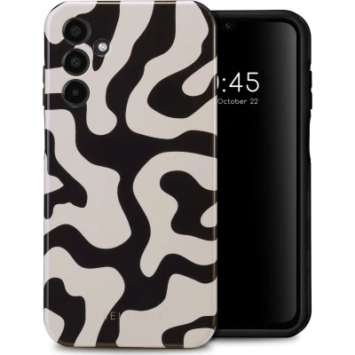 Afbeelding van Selencia Hoesje Geschikt voor Samsung Galaxy A15 (5G) / (4G) Vivid Backcover Art Wave Black