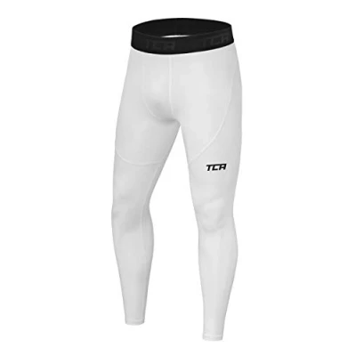 Afbeelding van TCA Jongens Pro Performance Compressie Leggings Thermische Basislaag Tights Wit, 10 12 Jaar