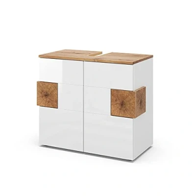 Afbeelding van Vicco Wastafelonderkast Eden, Wit/Wit, 73.1 x 64 cm