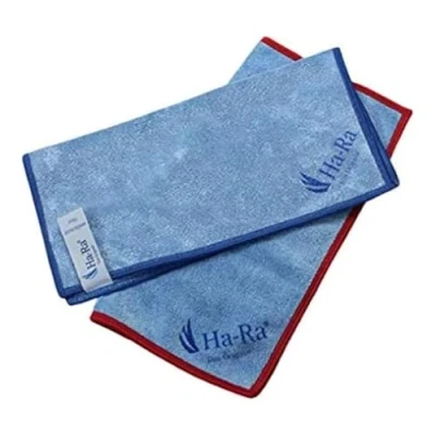 Afbeelding van HA Ra Cleaning Cloth Star Blue met Border by Hara