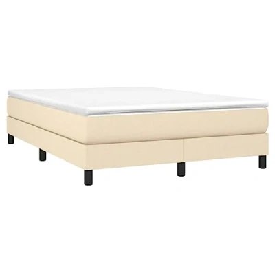 Afbeelding van Boxspringframe stof crmekleurig 140x200 cm