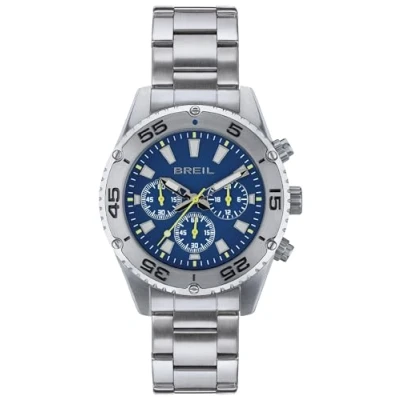 Afbeelding van Breil Sprinter Chronograaf, Heren, Maat: One Size, Acciaio/blu