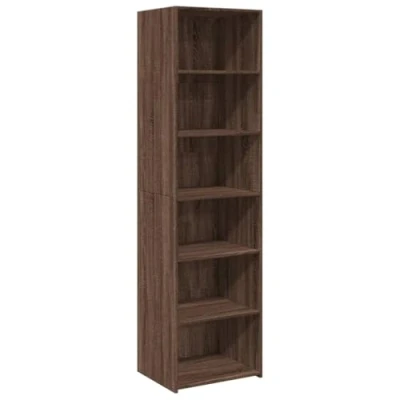 Afbeelding van vidaXL Hoge kast 50x41x185 cm bewerkt hout bruin eikenkleurig