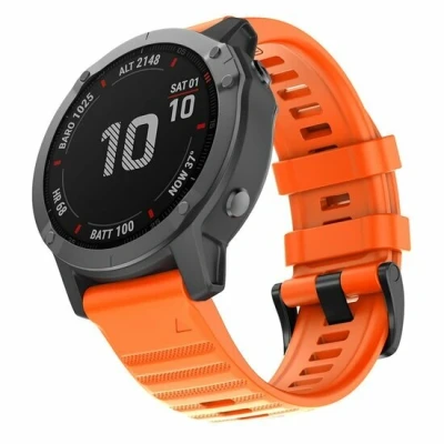 Afbeelding van Siliconen bandje Oranje Garmin Quatix 7X / 6X &amp; Tactix 7 (pro)