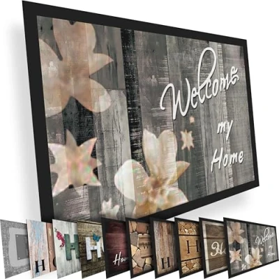 Afbeelding van Valia Home Tapijt Veel ontwerpen Binnen/Buiten Deurmat Vuilafstotend Antislip Voethanddoeken Design 40 x 60 cm (Home 1)