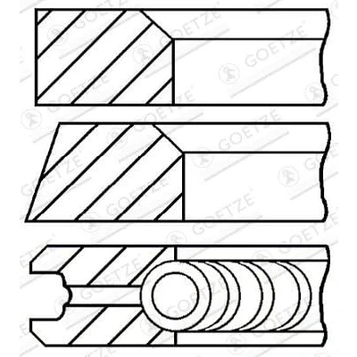 Afbeelding van Goetze Engine Zuigerveren 08 117907 00
