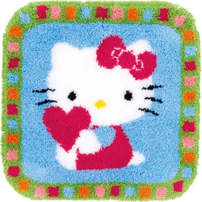 Afbeelding van Smyrna knoopkleed Hello Kitty met hartje 0153808