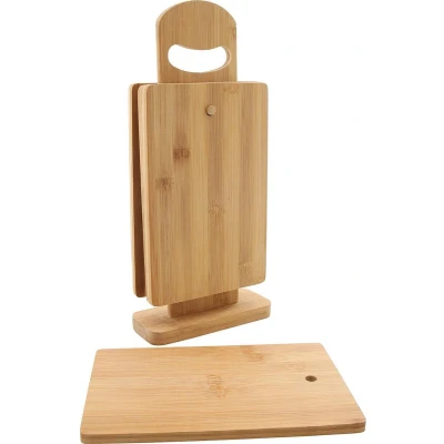 Afbeelding van Cookinglife Snijplank set Organic en Bamboe 5 Delig
