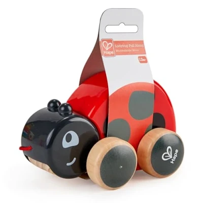Afbeelding van Hape Lieveheersbeestje Met Koord 13 Cm