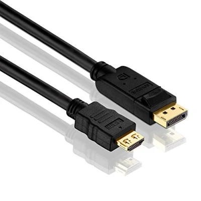 Image de Purelink pureinstall serie displayport hdmi kabel, vergoldet, st. a, schwarz, 2,0 m