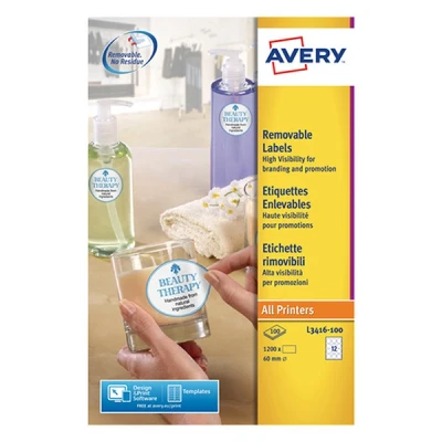 Image de Avery L3416 étiquettes rondes 1200 unités
