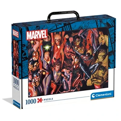 Afbeelding van Clementoni Puzzel 1000 Stukjes In Valigetta Marvel Avengers, Voor Volwassenen en Kinderen, 14 99 jaar, 39675