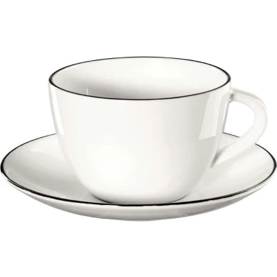 Afbeelding van ASA Selection Kop en Schotel A Table Ligne Noire 210 ml