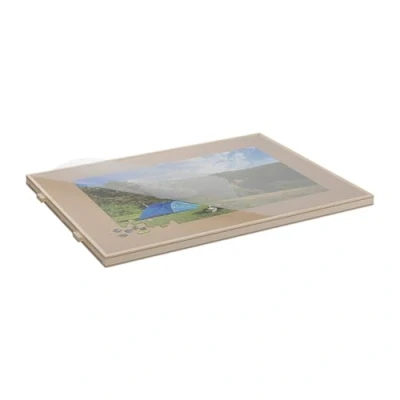 Afbeelding van Relaxdays puzzeltafel draaibaar 1000 stukjes 4 lades afdekplaat hout