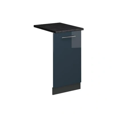 Afbeelding van Vicco Panneau lave vaisselle Fame Line Bleu foncé brillant 45 cm AP anthracite