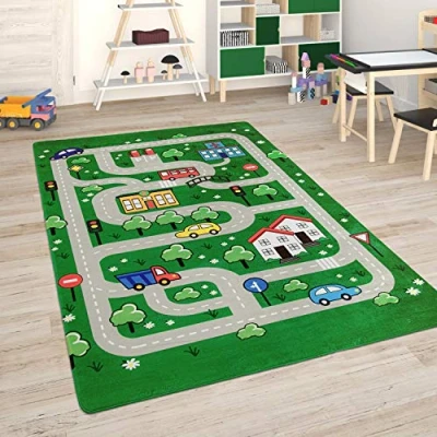 Afbeelding van Paco Home Kindervloerkleed Kinderkamer Babykleed Stratenvloerkleed Speelvloerkleed 80x150 cm
