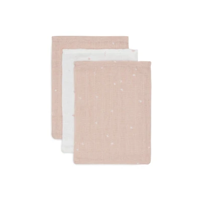 Afbeelding van Jollein Baby Hydrofiel Washandje Katoen 3 Stuks Twinkling Sea Green Washand, Hydrofiele Washandjes 15x20cm