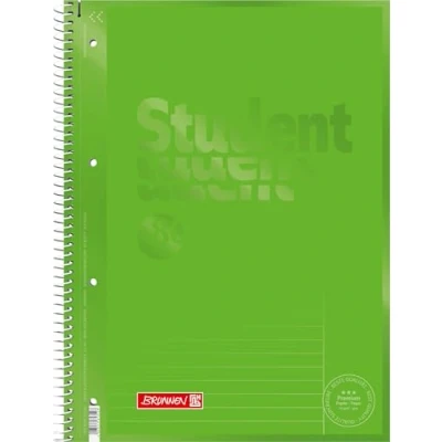 Afbeelding van Brunnen 1067925152 notitieblok, A4, gelinieerd, gelinieerd 25, 90 g/m², 80 vellen, kiwi