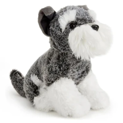 Afbeelding van Zappi Co Ernie de Schnauzer pluche (21 cm) Schnauzie hond zacht, aangenaam, 100% gerecycled, elegante hondenmetgezel