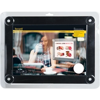 Afbeelding van Raamdisplay posterframe Securit, A3, Zwart