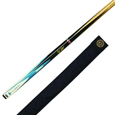 Afbeelding van BCE Shockwave Mark Selby biljartkeu, uniseks, blauw/zwart, 145 cm