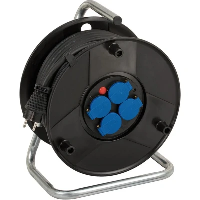 Afbeelding van Brennenstuhl Kabelhaspel AK 260 25m Rubber Neopreen Zwart