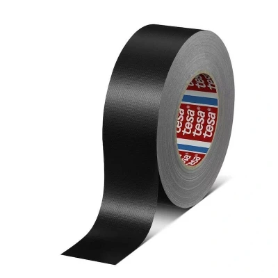 Image de TESA 4688 ruban textile standard enduit de polyéthylène noir 50mm x 25m 04688 00042 01