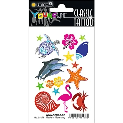 Afbeelding van HERMA 15178 Classic Tattoo Colour ocean