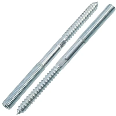 Afbeelding van AERZETIX C75897 12 stuks M10 x 150 mm dubbele schroefdraadschroeven staal