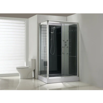 Afbeelding van Xellanz Sunshine rechts complete douchecabine 120x90x218 alu 5mm glas